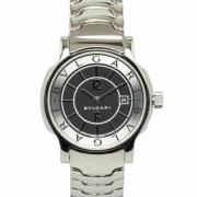 Pre-owned Stainless Steel watches Bvlgari Vintage , Black , Dames