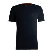 Korte Mouw T-shirt Hugo Boss , Blue , Heren