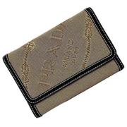 Pre-owned Leather wallets Prada Vintage , Beige , Dames