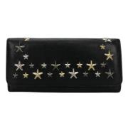 Pre-owned Leather wallets Jimmy Choo Pre-owned , Black , Dames