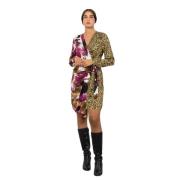 Elegante Midi Jurk Kocca , Multicolor , Dames