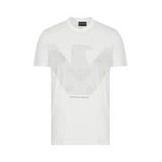 Korte Mouw T-shirt Emporio Armani , White , Heren