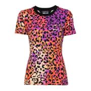 Korte Mouw T-shirt Just Cavalli , Multicolor , Dames