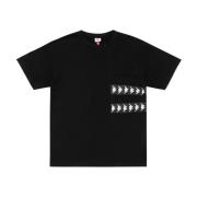 Korte Mouw T-shirt Kappa , Black , Heren