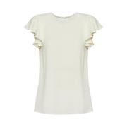 Mouwloze Blouse Trussardi , White , Dames