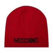 Pet met Logo Moschino , Red , Unisex