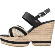 Sleehak Sandalen Tommy Hilfiger , Black , Dames