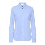 Vrouwelijk Shirt Top Crispy Blue InWear , Blue , Dames