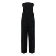 Zwarte Jumpsuit met Wijde Pijpen InWear , Black , Dames