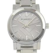 Pre-owned Stainless Steel watches Burberry Vintage , Gray , Dames