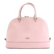 Pre-owned Leather handbags Coach Pre-owned , Pink , Dames