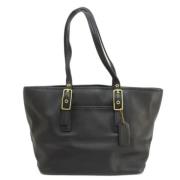 Pre-owned Leather totes Coach Pre-owned , Black , Dames