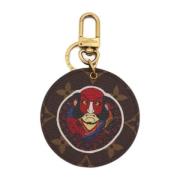 Pre-owned Canvas key-holders Louis Vuitton Vintage , Brown , Dames