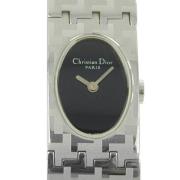 Pre-owned Stainless Steel watches Dior Vintage , Black , Dames