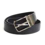 Pre-owned Leather belts Louis Vuitton Vintage , Black , Heren