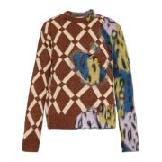 Trui met 'vintage' effect Marni , Multicolor , Heren