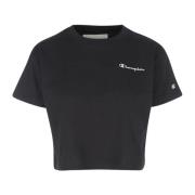 T-Shirts Champion , Black , Dames