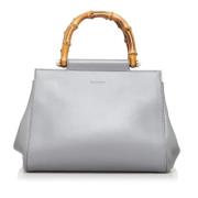 Pre-owned Leather gucci-bags Gucci Vintage , Gray , Dames