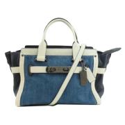 Pre-owned Denim handbags Coach Pre-owned , Blue , Dames