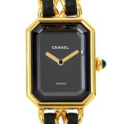 Pre-owned Metal watches Chanel Vintage , Black , Dames