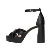 High Heel Sandals Apepazza , Black , Dames