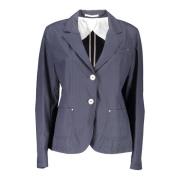 Blauwe Klassieke Katoenen Jas Gant , Blue , Dames