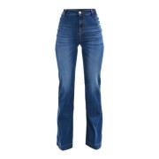 Flared Jeans, Klassieke Pasvorm Kocca , Blue , Dames