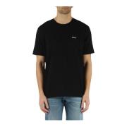 Korte Mouw T-shirt Hugo Boss , Black , Heren