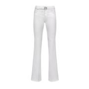 Flora Witte Denim Jeans Pinko , White , Dames