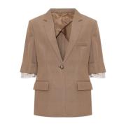 Wollen Blazer Victoria Beckham , Beige , Dames