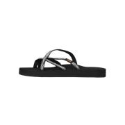 Dames Olowahu Slippers Teva , Black , Dames