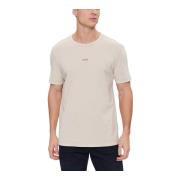 Stijlvolle T-shirts voor mannen en vrouwen Hugo Boss , Beige , Heren