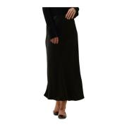 Dames Rokken Satin Skirt Notre-v , Black , Dames