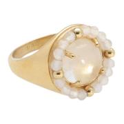 Dames Sieraden Ring Big Stone Notre-v , Beige , Dames