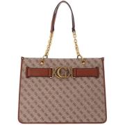 Aviana Tote Tas Guess , Brown , Dames