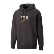 Grafische hoodie Downtown stijl Puma , Black , Heren