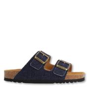 Denim Slippers Lichtgewicht Comfortabel Zomer Scholl , Blue , Dames