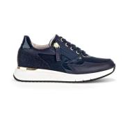 Navy Suède Mode Sneakers Gabor , Blue , Dames