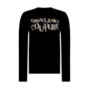 Crewneck Sweatshirt Versace Jeans Couture , Black , Dames