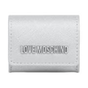 Stijlvolle Portemonnees & Kaarthouders Love Moschino , Gray , Dames