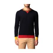 Crew Neck Sweater Manuel Ritz , Blue , Heren