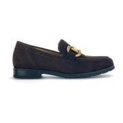 Bruin Fluweel Loafers Gabor , Brown , Dames