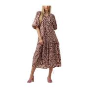 Dames Jurken Nv-dente Midi Dress Notre-v , Brown , Dames