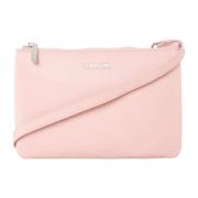 Dubbel Compartiment Crossbody Tas Calvin Klein , Pink , Dames