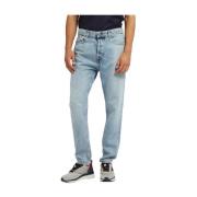 Klassieke Denim Jeans met Vijf Zakken Guess , Blue , Heren