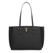 Ruby Leren Tote Tas Michael Kors , Black , Dames