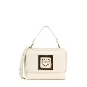 Elegante Logo Schoudertas Love Moschino , Beige , Dames