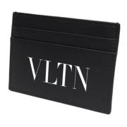 Pre-owned Leather wallets Valentino Vintage , Black , Dames