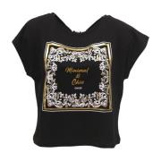 Korte Mouw T-shirt Gaudi , Black , Dames