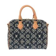 Pre-owned Fabric louis-vuitton-bags Louis Vuitton Vintage , Blue , Dam...